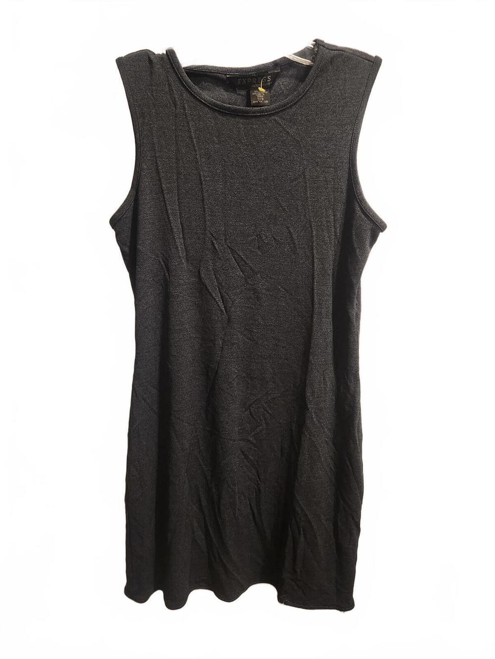 Express Grey Rayon Tank Dress Womens Size 7/8 31 inches long Excellent condition